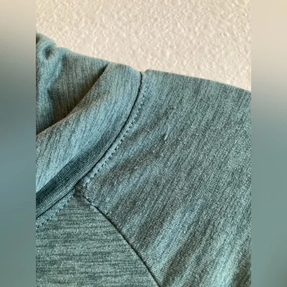 Women’s Soft Funnel Neck Pullover in Kelp Heather - Picture 10 of 12